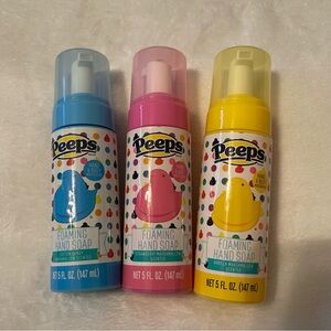 Easter Peeps Foaming Hand Soap Pumps Set of 3 New